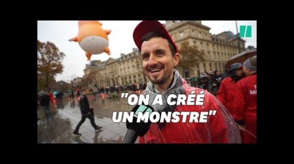 On a rencontré le créateur du ballon "baby Trump" déployé à Paris