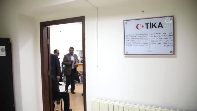 Tika'dan Filistinli Fiziksel Engellilere Ekipman Desteği