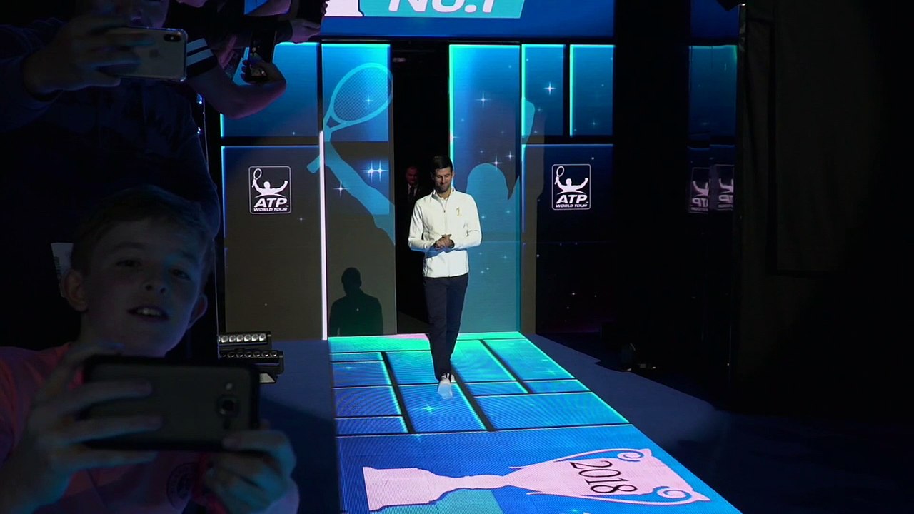 ATP - Nitto ATP Finals 2018 - Novak Djokovic a reçu ce dimanche son trophée de numéro un mondial au Masters à Londres