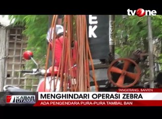 Hindari Operasi Zebra, 2 Motor Tabrakan
