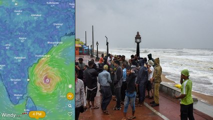 வேகம் குறைந்த கஜா, நிதானமாக சுழன்று வருகிறது- வீடியோ