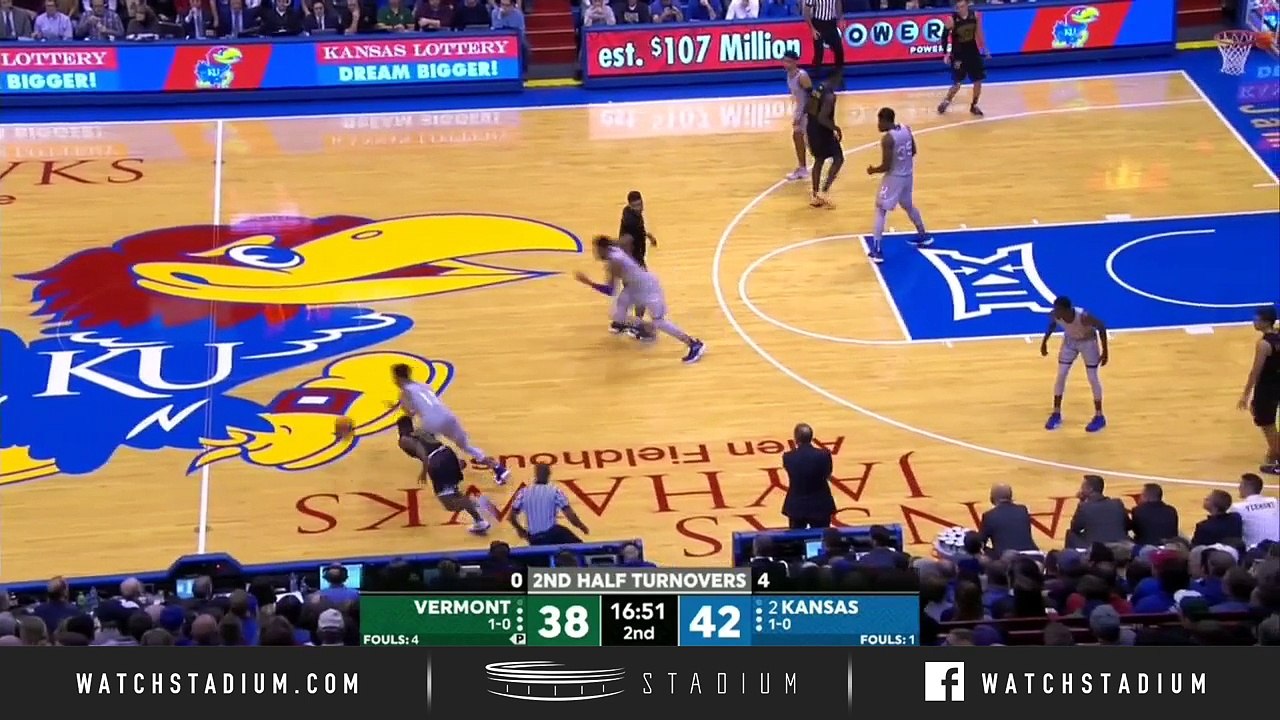 Vermont vs. No. 2 Kansas Basketball Highlights (2018-19)