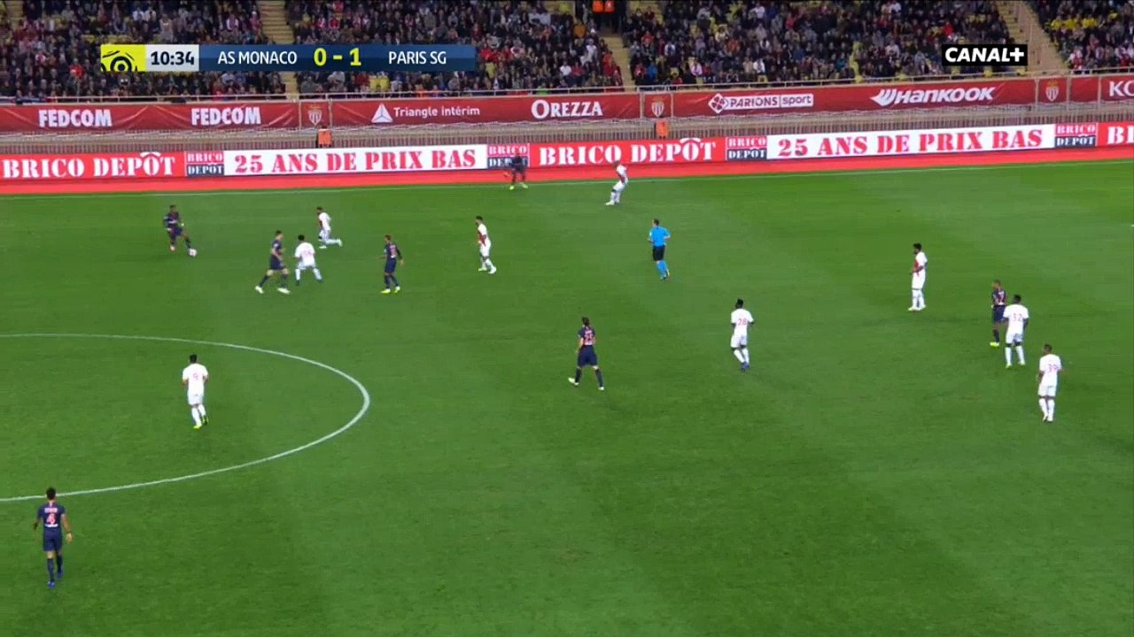 Cavani super goal Monaco vs PSG 0-2