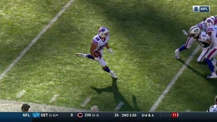 Milano intercepts McCown down the sideline