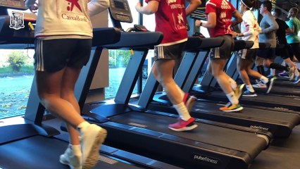 Entrenamiento en el Gimnasio de la Selección Femenina en Alemania