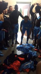 Cri de guerre avec aux commandes Rafer El Kout après la victoire 5 à 1 sur le terrain de l’US GASNY !