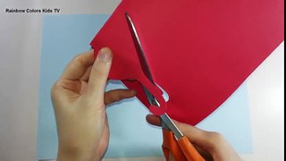 DIY making paper sun-glasses with heart-shaped lens