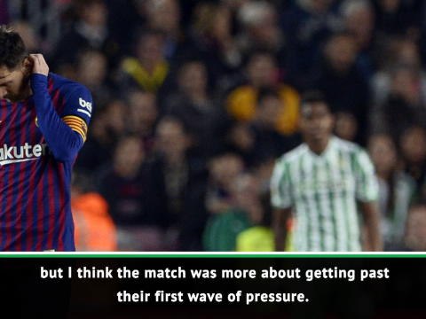 Valverde admits poor first half cost Barcelona in shock Betis defeat