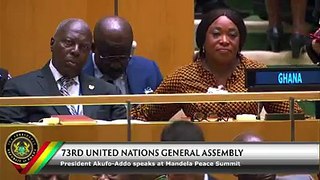 Video: President Akufo-Addo speaks at Mandela Peace Summit