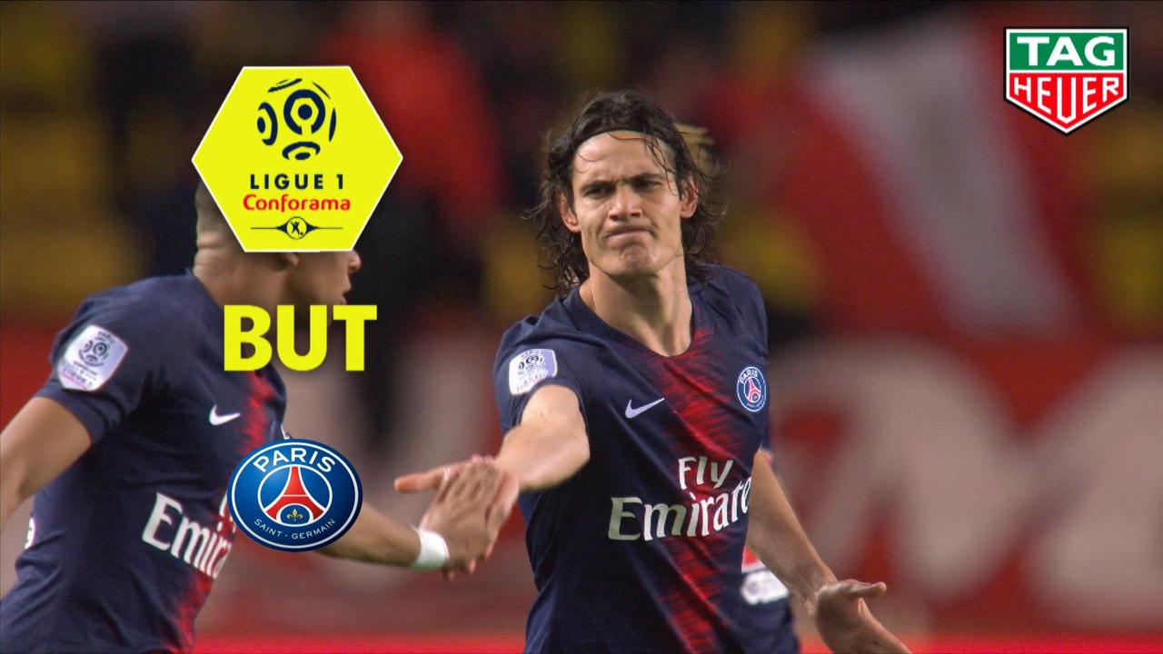 But Edinson CAVANI (5ème) / AS Monaco - Paris Saint-Germain - (0-4) - (ASM-PARIS) / 2018-19