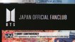 BTS' appearance on Japanese TV canceled due to member's t-shirt design