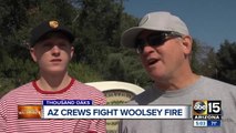 Arizona crews helping fight the Woolsey Fire in California
