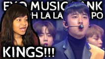 REACTION TO EXO MUSIC BANK | OOH LA LA & TEMPO | KINGS!!!