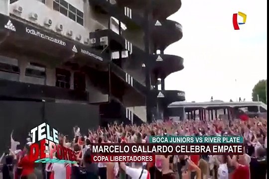 Marcelo Gallardo celebra empate del clásico Boca vs River