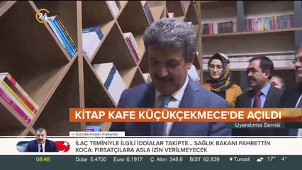 Kitap kafe açıldı