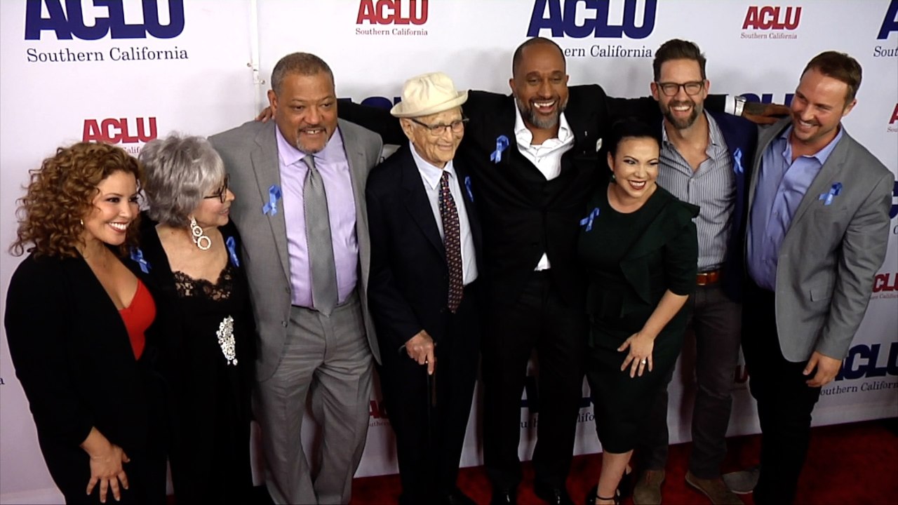 Laurence Fishburn, Kenya Barris, Norman Lear 2018 ACLU Bill of Rights Dinner Red Carpet