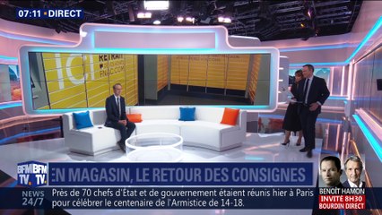 En magasin, le retour des consignes