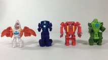 Transformers Rescue Bots Dinobots Figures Chase Boulder Heatwave Blades Keith's Toy Unboxing