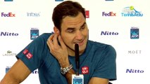 ATP - Nitto ATP Finals 2018 - Roger Federer avertit par l'arbitre : 