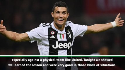 Juve learned from Manchester United defeat - Allegri