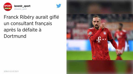 Bayern Munich. Franck Ribéry a giflé un consultant TV français selon Bild