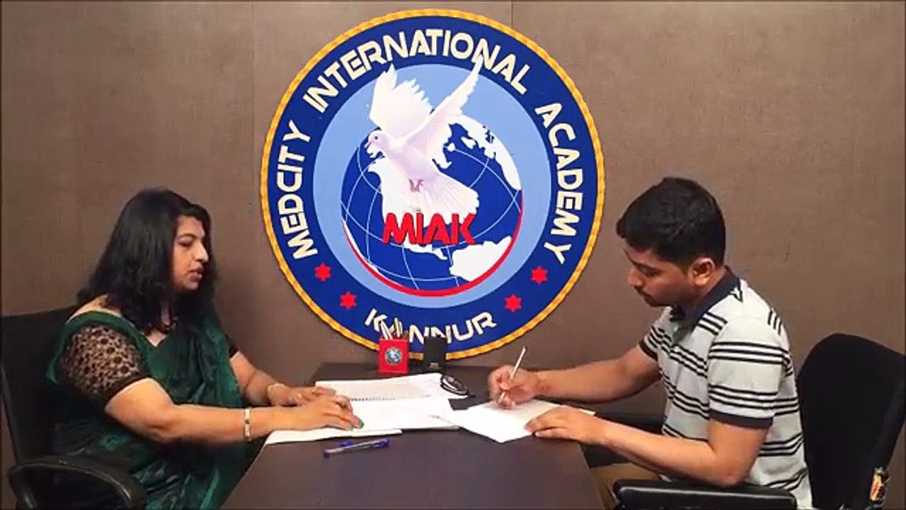 IELTS Speaking Sample Video | Medcity International Academy |   Best IELTS Institute in Kottayam.