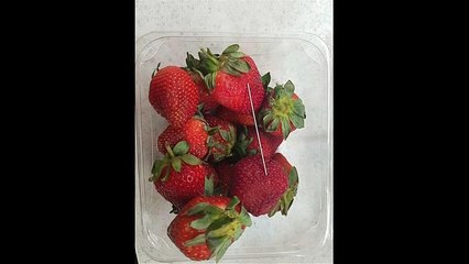 Detenida una mujer en Australia por insertar agujas dentro de fresas