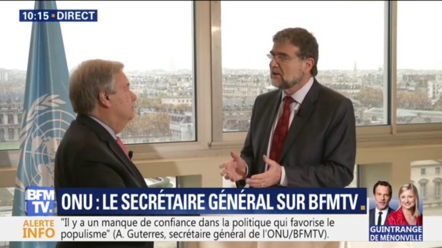 Les Nations-Unies n'ont pas la capacité d'intervenir militairement au Yémen , affirme le secrétaire général de l'ONU sur BFMTV