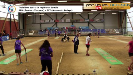 Troisième tour, tir rapide en double, France Club Elite 1 F, J3,  Bourg-en-Bresse contre Bièvre Isère, saison 2018/2019