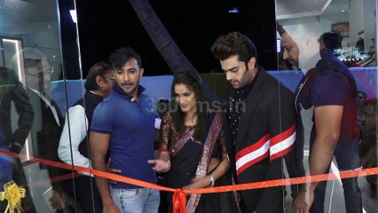 Manish Paul and Terence Lewis at Launch of First Flag Ship Store of Sandesh Navlakha