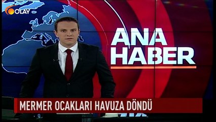 Mermer ocakları havuza döndü