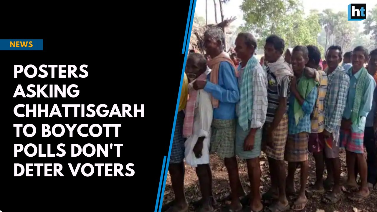 Naxal poster asking people to boycott polls doesn't deter Chhattisgarh