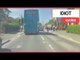 Teenage cyclist overtakes bus and cycles headfirst into moving car | SWNS TV