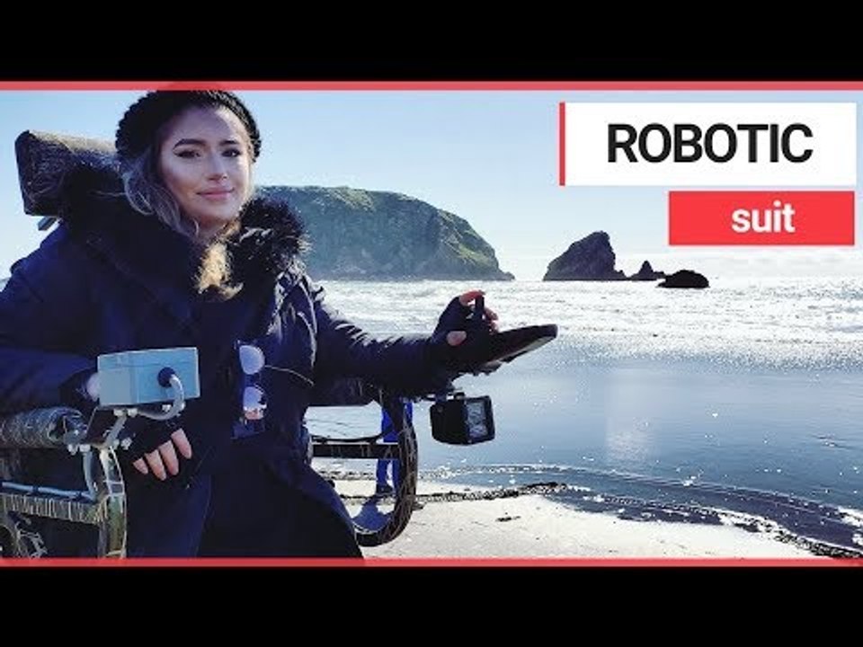 Mother paralysed in car crash can walk again thanks to Iron Man-style suit | SWNS TV