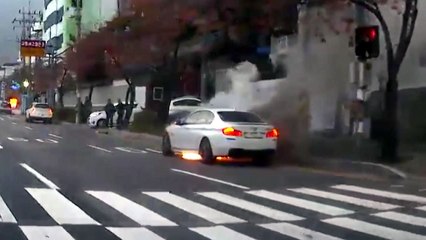 안전 검사 받은 BMW 530d 주행 중 화재 / YTN