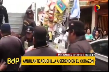 Trujillo: sujeto apuñala a sereno durante operativo causándole la muerte