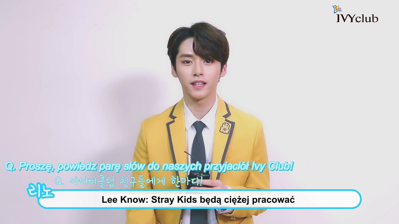 [PL] Stray Kids IVYClub 18F Wywiad cz.2 - polskie napisy, polish subs