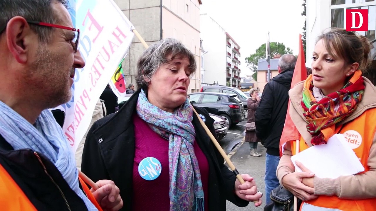 Les enseignants ont manifesté à Tarbes ce matin