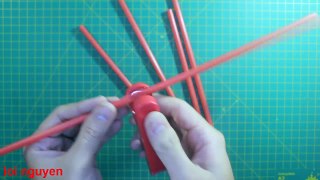 cách làm hoa hồng bằng ống hút Origami rose 折り紙 Loi Nguyen Origami tập 28