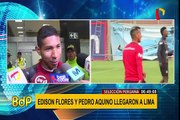 Edison Flores y Pedro Aquino llegaron a Lima para sumarse a la Selección Peruana