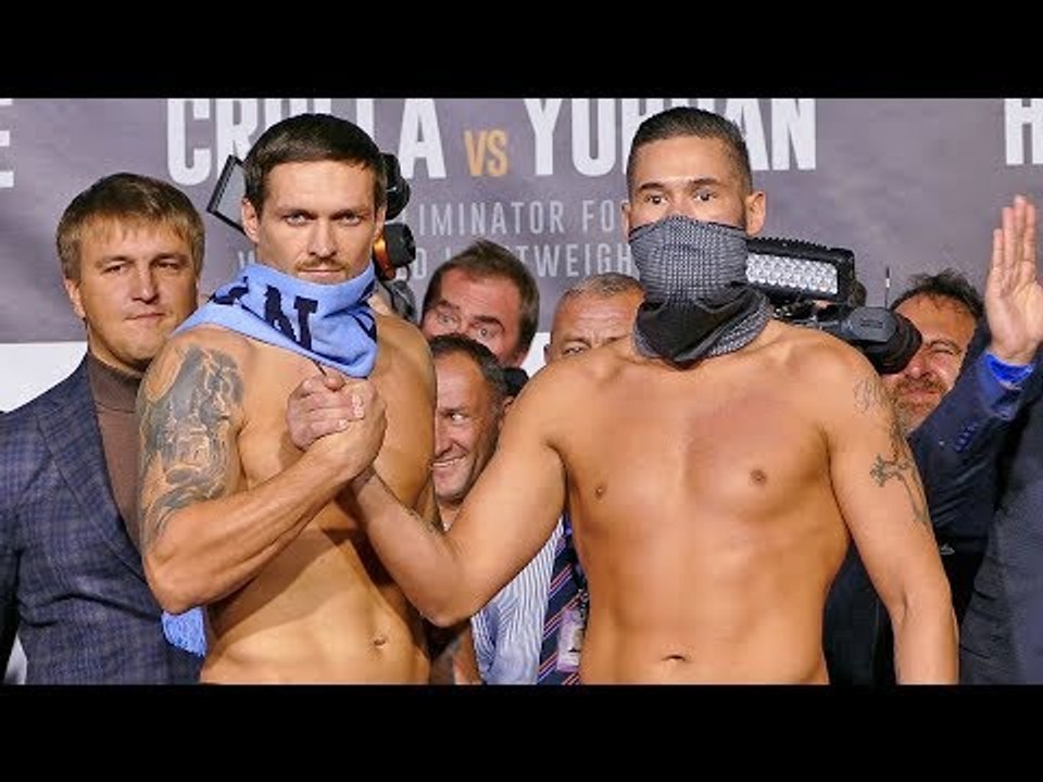 Oleksandr Usyk vs. Tony Bellew FULL WEIGH IN & FINAL FACE OFF | Matchoom Boxing