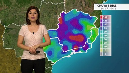 Acumulado de chuva para o BR nos próximos dias