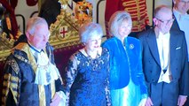 Theresa May arrives at Lord Mayor's Banquet