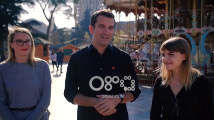 Ora News - Tirana gati për festat e fundvitit, ngrihet "Fshati i Festave" në sheshin “Skënderbej”