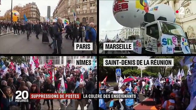 Éducation : des enseignants en colère défilent dans toute la France