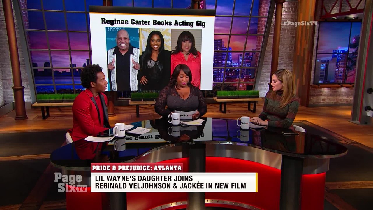 .@reginae_carter1 is booked and blessed! Reginae is starring on @lifetimeTV's #PrideandPrejudiceAtlanta - tune in to #PageSixTV for the deets on her new acting gig!