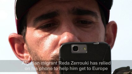 A migrant discusses the importance of his phone in his journey