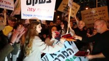 Netanyahu karşıtı protesto - TEL AVİV
