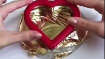 Gold Foil Slime Mixing - Satisfying Slime ASMR Video #2