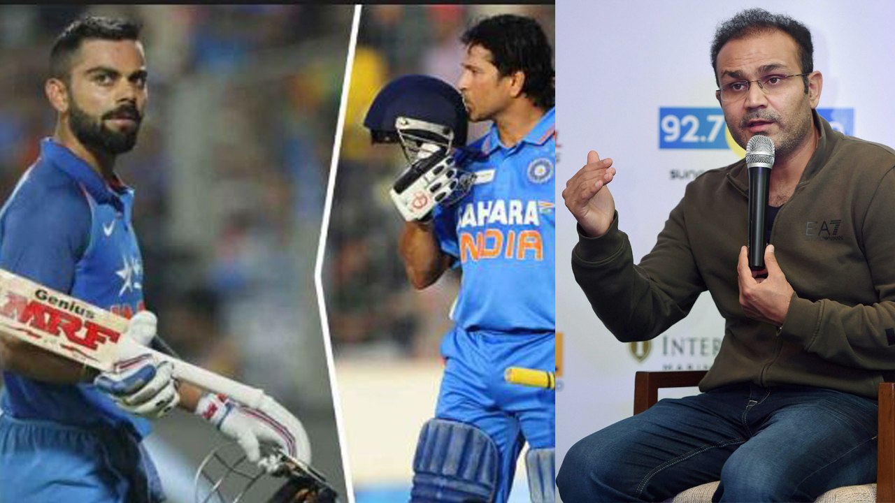 Virat kohli can't break this record of Sachin Tendulkar, Says Virender Sehwag | वनइंडिया हिंदी